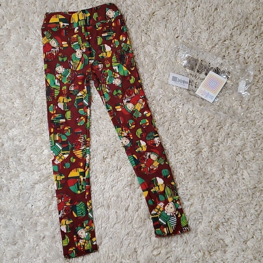 LULAROE Kids Christmas/Holiday Leggings - L/XL
